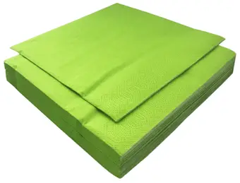 Serwetka kolorowa 33x33 cm, 3-warstwowa, 20 sztuk, limonkowa