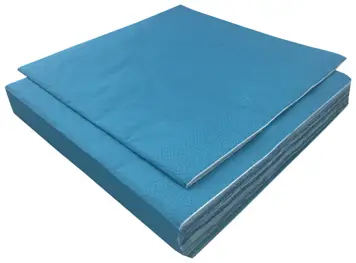 Serwetki kolorowe Maki 33x33 cm 3-warstwowe 20 sztuk niebieskie