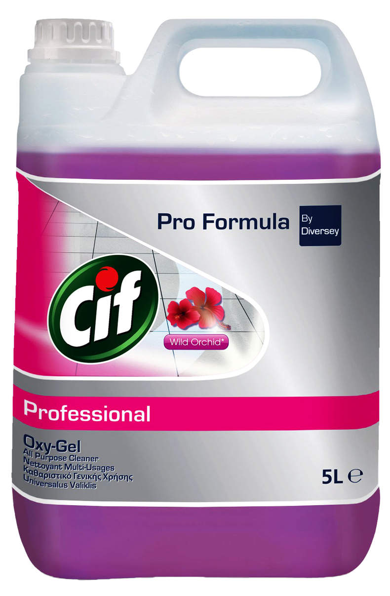 CIF Płyn uniwersalny Oxy-gel Professional 5L Wild Orchid w opakowaniu pojemnika