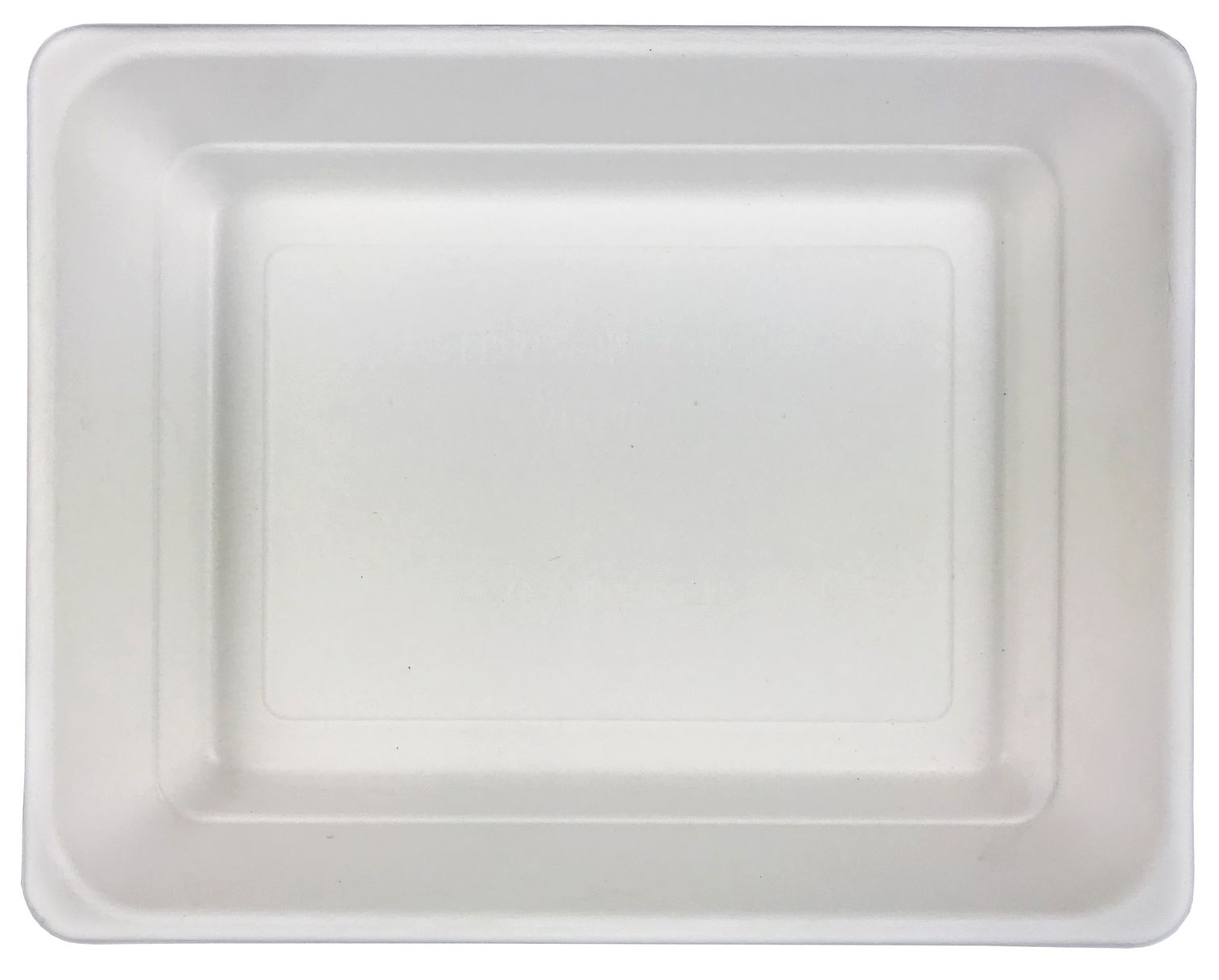 Pojemnik obiadowy z pulpy papierowej biały niedzielony do zgrzewu 175x227mm.