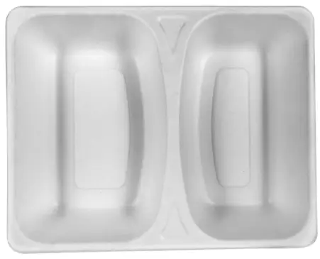 Pojemnik obiadowy z PULPY dwudzielny DO ZGRZEWU 100% BIO Pojemnik obiadowy z pulpy papierowej to proekologiczne i przyjazne środowisku rozwiązanie dla firm cateringowych oferujących dowóz tradycyjnych posiłków. Powleczenie cienką warstwą poliestrową sprawia, że pojemnik nie przesiąka i ma niemal nieograniczo...