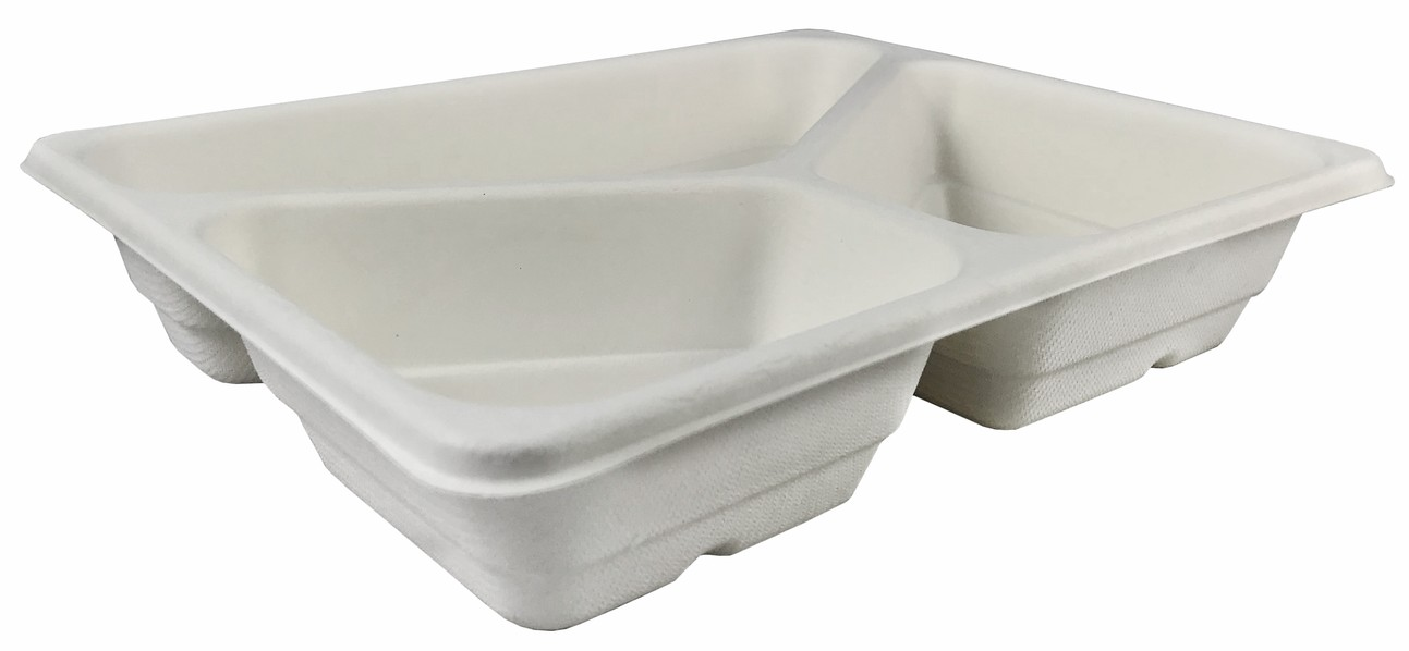 Pojemnik obiadowy z pulpy papierowej to proekologiczne i przyjazne środowisku rozwiązanie dla firm cateringowych oferujących dowóz tradycyjnych posiłków. Powleczenie cienką warstwą poliestrową sprawia, że pojemnik nie przesiąka i ma niemal nieograniczo...