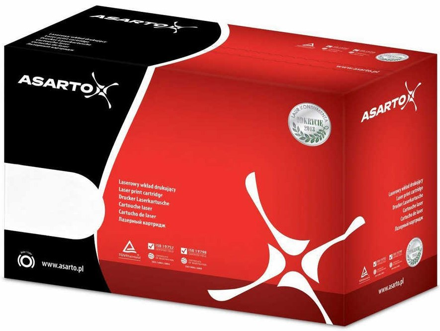 Toner OKI B412BN 3000 stron ASARTO do drukarek OKI B412/B432/MB492, opakowanie czerwono-czarne