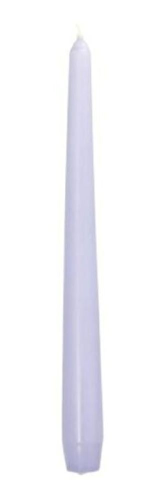 Świeca stożkowa liliowa fi 2,2 cm wysokość 25 cm