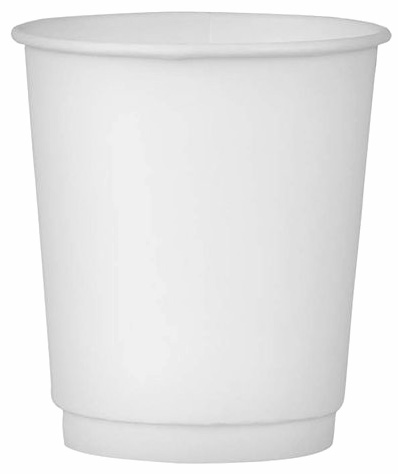 Kubek papierowy 250ml biały 2-warstwowy jednorazowy do napojów gorących i zimnych