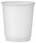 Kubek papierowy 250ml biały 2-warstwowy jednorazowy do napojów gorących i zimnych