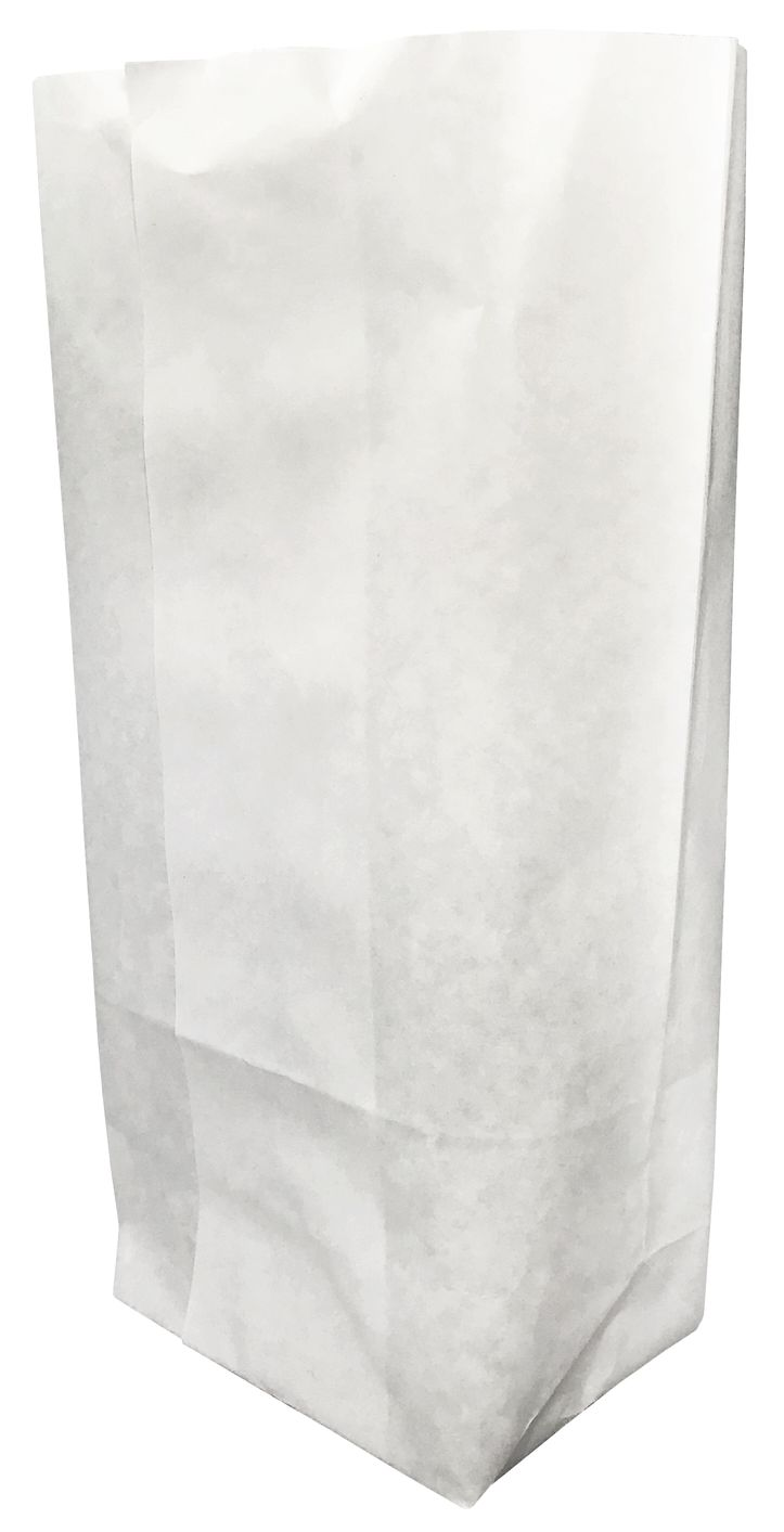 Torebka papierowa biała 0,5kg z dnem fałdowym