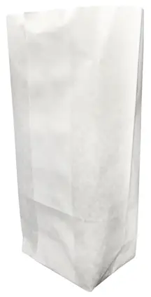 Torebka papierowa biała 0,5kg z dnem fałdowym