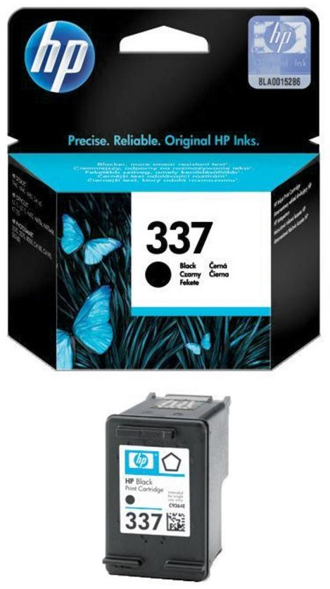 Tusz HP 337 czarny do drukarek Officejet, pojemność 15ml, oryginalna kartridża HP w opakowaniu.