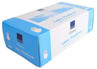 Pudrowane rękawice jednorazowego użytku w kolorze naturalnym.

   *Grubość od 4,8 do 5,2 µ
   *Opakowanie: 100 szt
   *Rozmiar: L
   *Wykończenie mankietu: równomiernie rolowany brzeg
   *Pasujące na lewą i prawą dłoń
   *Idealne: do badań labor...