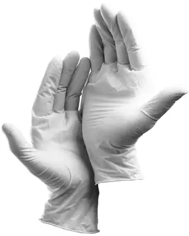 Rękawice LATEKSOWE L 100szt MASTER GLOVE pudrowane