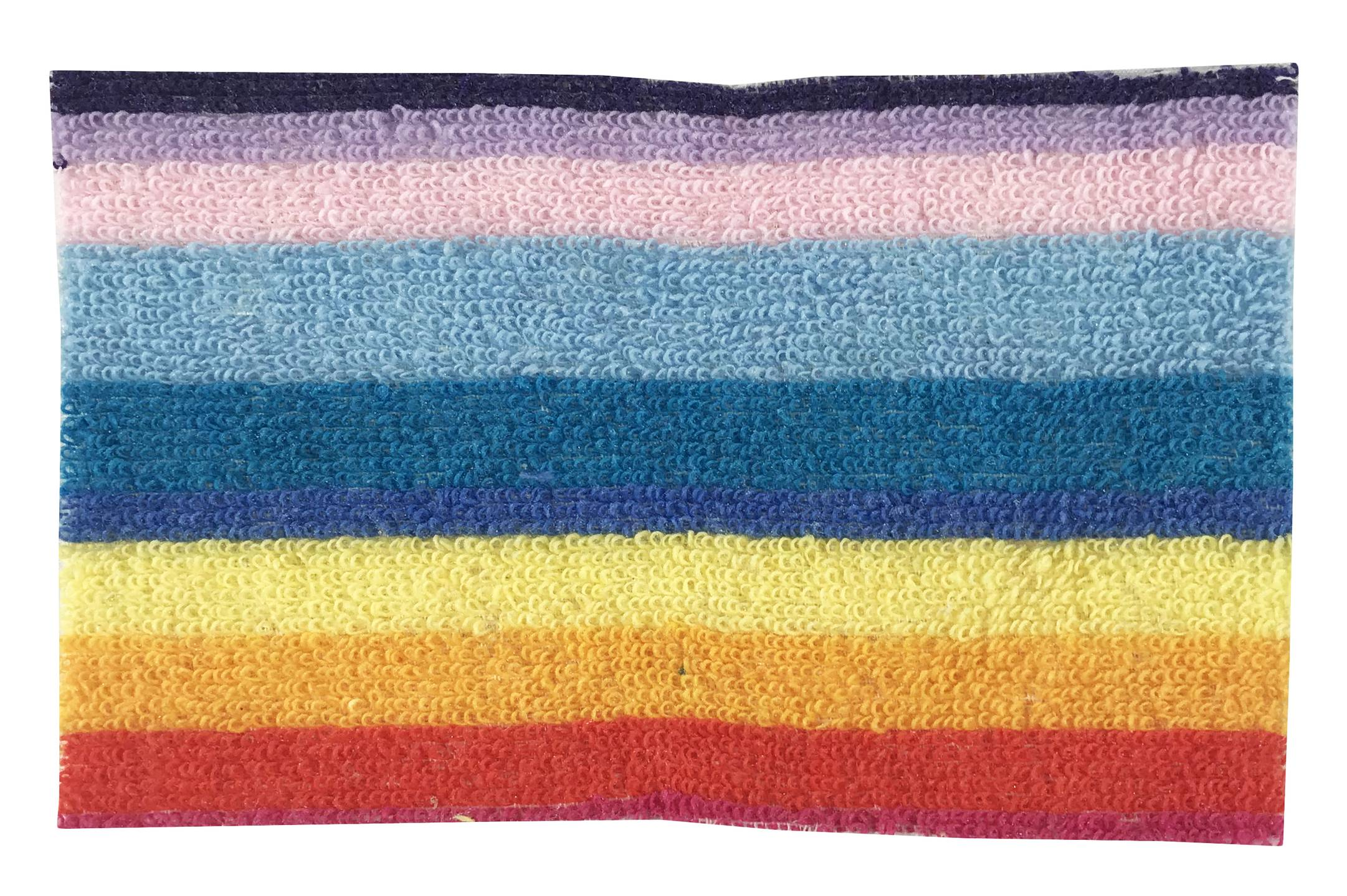 Zmywak ścierka szorstka 10x12 cm w kolorach: czarny, fioletowy, różowy, niebieski, żółty, pomarańczowy i czerwony.
