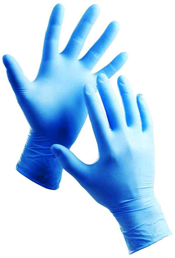 Jednorazowe rękawice bezpudrowe wykonane z nitrylu w kolorze niebieskim.

   *Opakowanie: 100 szt
   *Rozmiar: M
   *Wykończenie mankietu: równomiernie rolowany brzeg
   *Pasujące na lewą i prawą dłoń
   *Idealne: do badań laboratoryjnych, czynno...