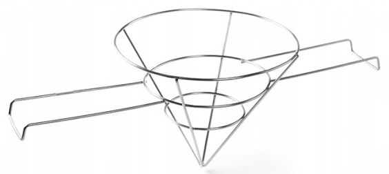 Profesjonalny uchwyt na filtr do frytkownicy 632802, wykonany ze stali nierdzewnej o wysokiej odporności na zarysowania, wgniecenia czy inne uszkodzenia mechaniczne, ale także na wysokie temperatury, dzięki czemu jest niezwykle wytrzymały.

