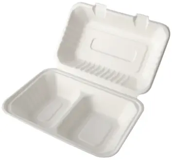 Pojemnik obiadowy z trzciny 1/2 obiadu 23/15/8  2 CZĘŚCIOWY