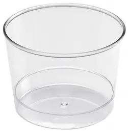 FINGERFOOD PS kubki 180ml 30szt okrągłe średnica 7,5cm wys.5,5cm TRANSPARENT