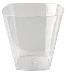 FINGERFOOD PS kubki 250ml 30szt okrągłe średnica 8,5cm wys.6cm TRANSPARENT