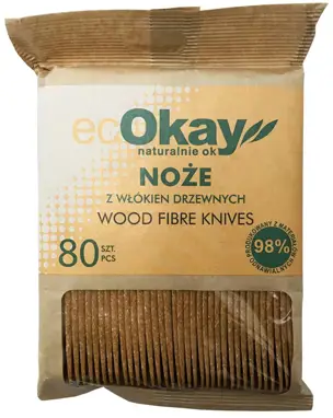 Nóż z Włókien Drzewnych 18cm 50 szt REUSE