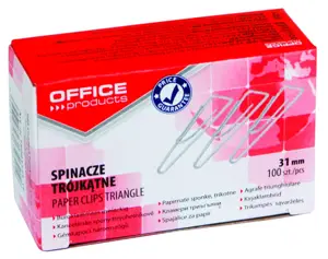 Spinacze biurowe 31mm trójkątne 100szt PBS