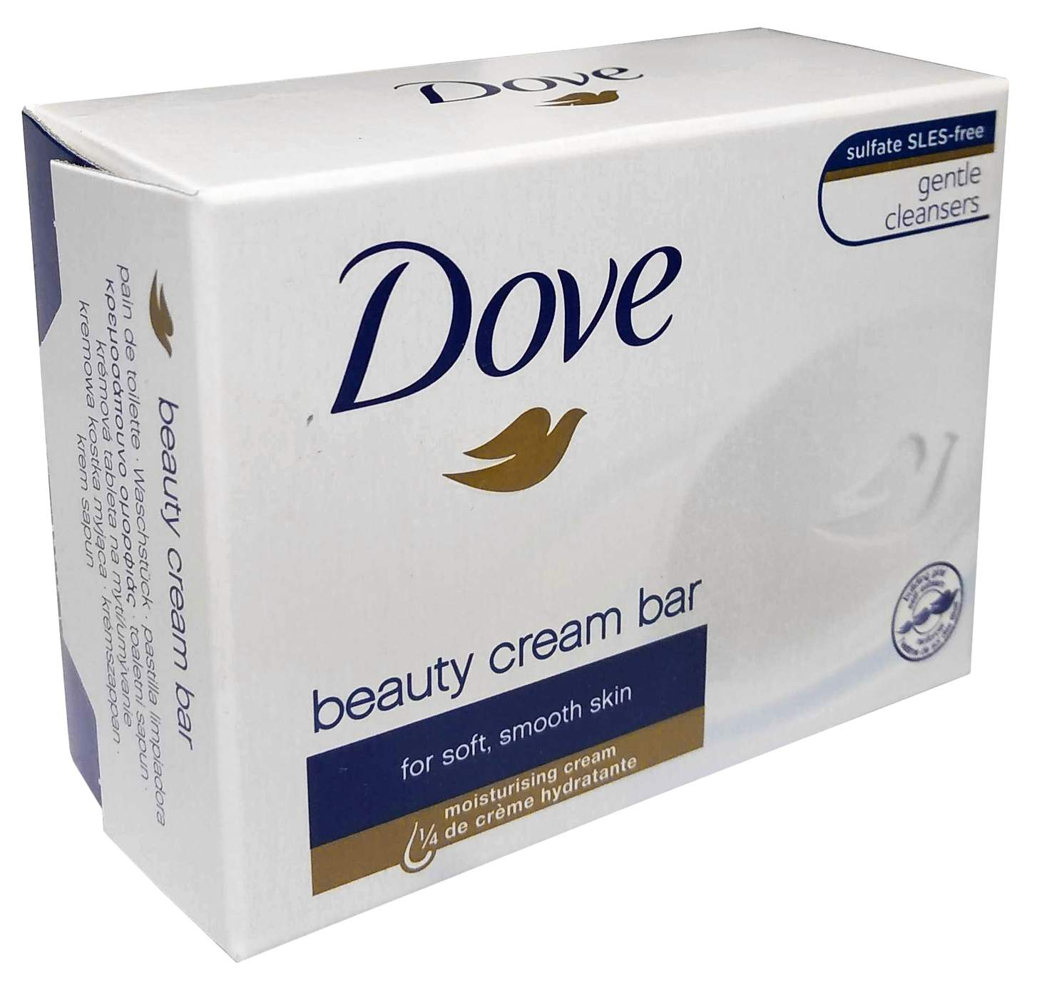 Mydło w kostce Dove Beauty Cream 100g nawilżające w białym opakowaniu