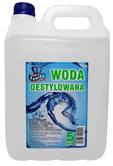 Ultraczysta woda uzyskana dzięki demineralizacji najnowocześniejszą metodą odwróconej osmozy gwarantuje bardzo dobre parametry jakościowe wody oraz usunięcie wszelkich zanieczyszczeń. Szerokie zastosowanie w wielu gałęziach przemysłu motoryzacyjnego, c...