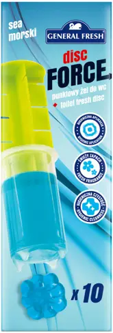 Żel do WC General Fresh Disc Force Morze 10 krążków 60ml