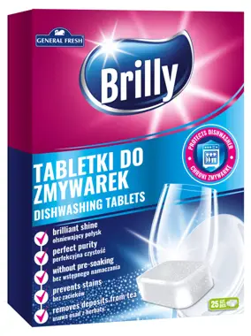 Pozbawiony jest szkodliwych dla środowiska fosforanów. Skutecznie usuwają nawet najbardziej uporczywe osady i zabrudzenia nadając przy tym połysk mytym naczyniom. Skuteczne usuwa zabrudzenia bez konieczności namaczania. Neutralizuje brzydkie zapachy, c...