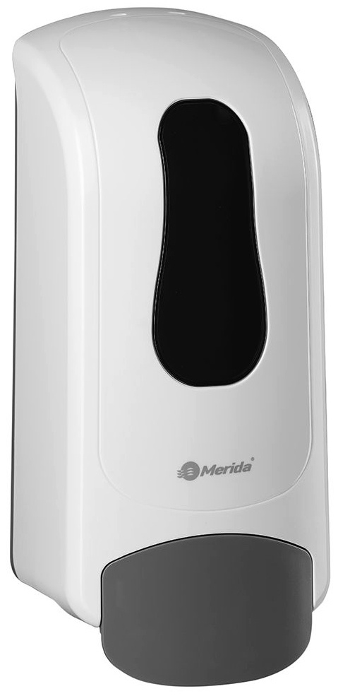 Dozownik mydła w pianie MERIDA ONE BIAŁY na wkłady MTP206 Do dozownika wchodzą wkłady "Mydło w pianie MERIDA ONE SANITIANS DEZYNFEKUJĄCE" o oznaczeniu MTP206.
*Ergonomiczny dozownik mydła w pianie do rąk
*Wykonany z tworzywa ABS
*Dostępny w kolorze białym
*Mydło dozowane w postaci delikatnej...