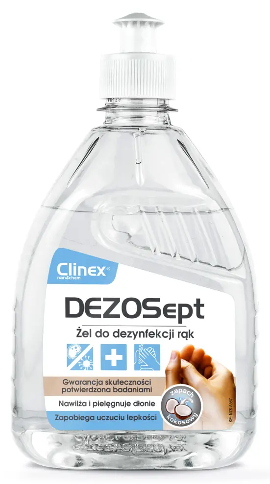 CLINEX DezoSept ŻEL 0,5 L dezynfekcja rąk