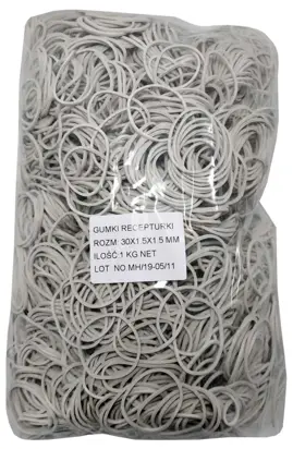 Gumki recepturki 1kg 30mm ZIELONA