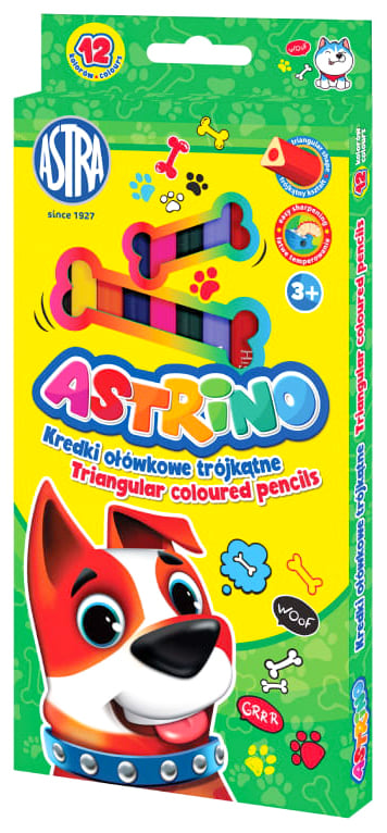 Kredki szkolne wykonane są z wysokiej jakości materiałów, dzięki którym odporne są na wszelkie złamania. Dobrze kryją, są nietoksyczne i miękko rysują. Trójkątny kształt pozwala idealnie ułożyć się w dłoni dziecka. Opakowanie zawiera: 12szt.

