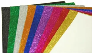 Tektura A4 Brokat Mix kolor 10szt