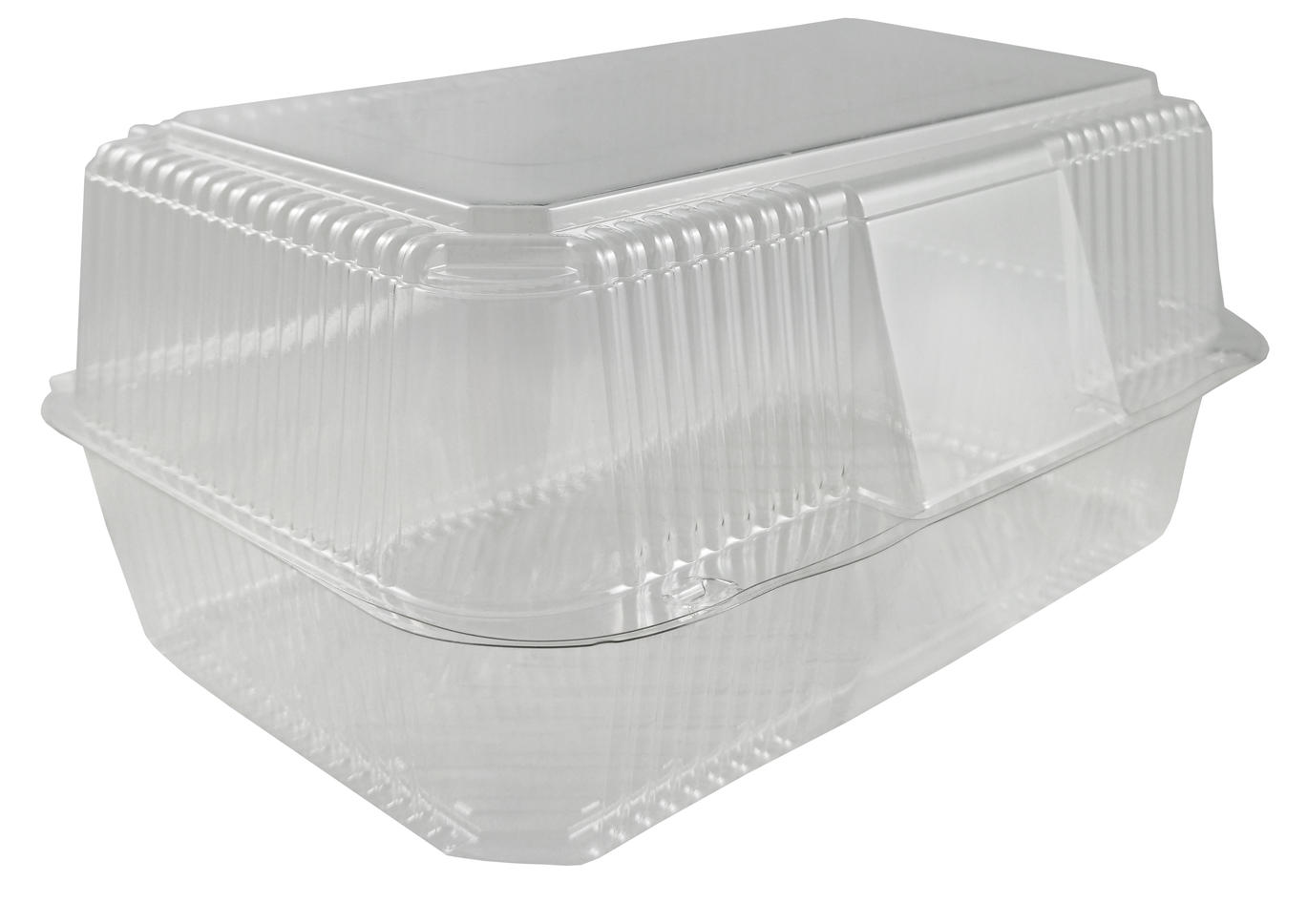 Pojemnik cukierniczy PET K-65C prostokątny przeźroczysty z zamykaną pokrywką 22x13x11cm