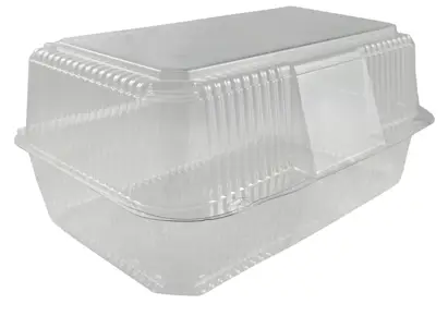 Prostokątny pojemnik wykonany z przeźroczystego tworzywa, idealny do transportu, przechowywania owoców itp. Dzięki zamykanej pokrywce zawartość jest lepiej chroniona przed uszkodzeniami, dłużej zachowuje świeżość. Opakowanie zawiera: 100 szt. Pojemność...