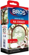 BROS Moskitiera na okno 150x180 Biała / Czarna