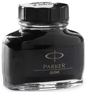Atrament Parker w buteleczce. Do używania atramentu w buteleczce niezbędny jest tłoczek. Pojemność: 57 ml