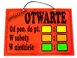 Tablica laminowana "otwarte-zamknięte"
