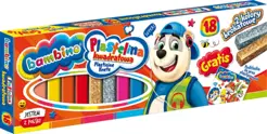 Plastelina 18 kol. Kwadratowa Bambino