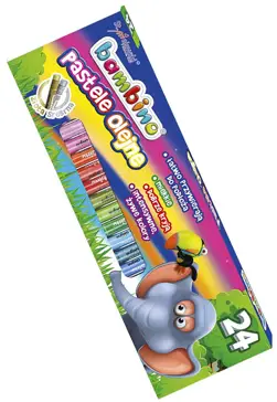 Kredki Pastele Olejne 24 koloryBambino
