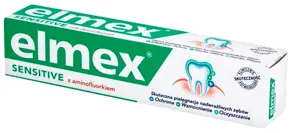 Pasta do zębów 75 ml ELMEX SENSITIVE PLUS z aminofluorkiem zapewnia skuteczną ochronę przed próchnicą oraz pomaga zwalczać nadwrażliwość. Pasta posiada niską ścieralność.

