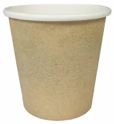 Kubek papierowy 100ml KRAFT-BIAŁY 50szt średnica 64mm 80/100ml - widok alternatywny