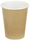 Kubek papierowy 250ml KRAFT-BIAŁY 50szt średnica 80mm