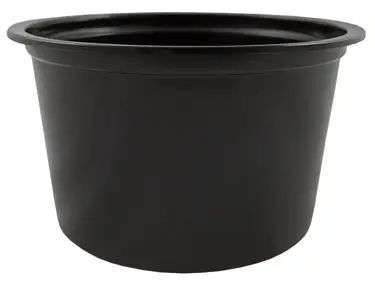 Pojemnik obiadowy do ZGRZEWU Miska 450ml CZARNY  fi 115mm  50 szt