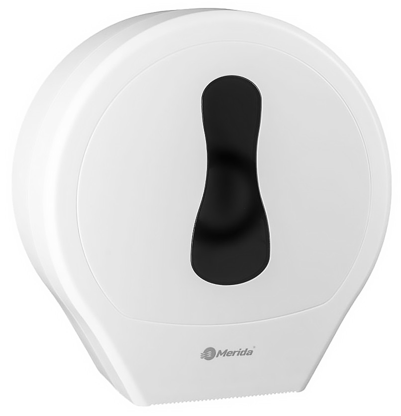 Podajnik papieru toalet. 18cm MERIDA ONE BIAŁY Podajnik papieru toaletowego Merida One biały z czarnym otworem wysiewającym.