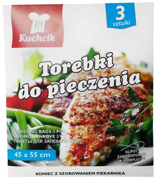 Dzięki użyciu woreczków do pieczenia potrawy zachowują swój naturalny aromat oraz nie tracą substancji odżywczych w trakcie pieczenia. Szczelne opakowanie zapobiega przedostawaniu się zapachów przygotowywanych potraw na zewnątrz. Przygotowane w nich po...