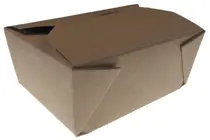 Lunch box, pudełko papierowe na wynos zamykane jest wygodnym i praktycznym rozwiązaniem pakowania przekąsek na wynos. Jest szeroko stosowane w bistro, food trucku, barze i wszędzie tam gdzie serwowane są przekąski na wynos typu frytki, nuggetsy, burger...