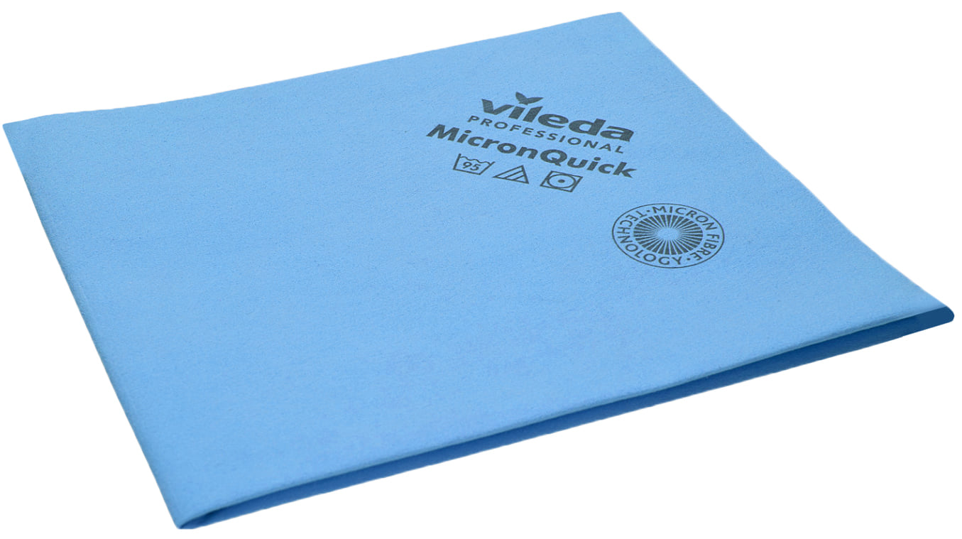 Ściereczka z recyklingu do obszarów podwyższonej higieny, z możliwością prania składa się w 70% z mikrowłókien z recyklingu, któe zapewniają doskonałe wyniki sprzątania nwet w przypadku struktur mikroskopijnych i usuwają nawet 99,99% wirusów i bakterii...