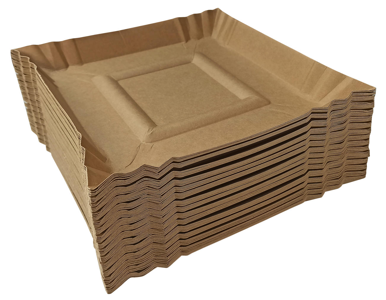 Tacki papierowe kraft 23x25cm do żywności, opakowanie 100 sztuk