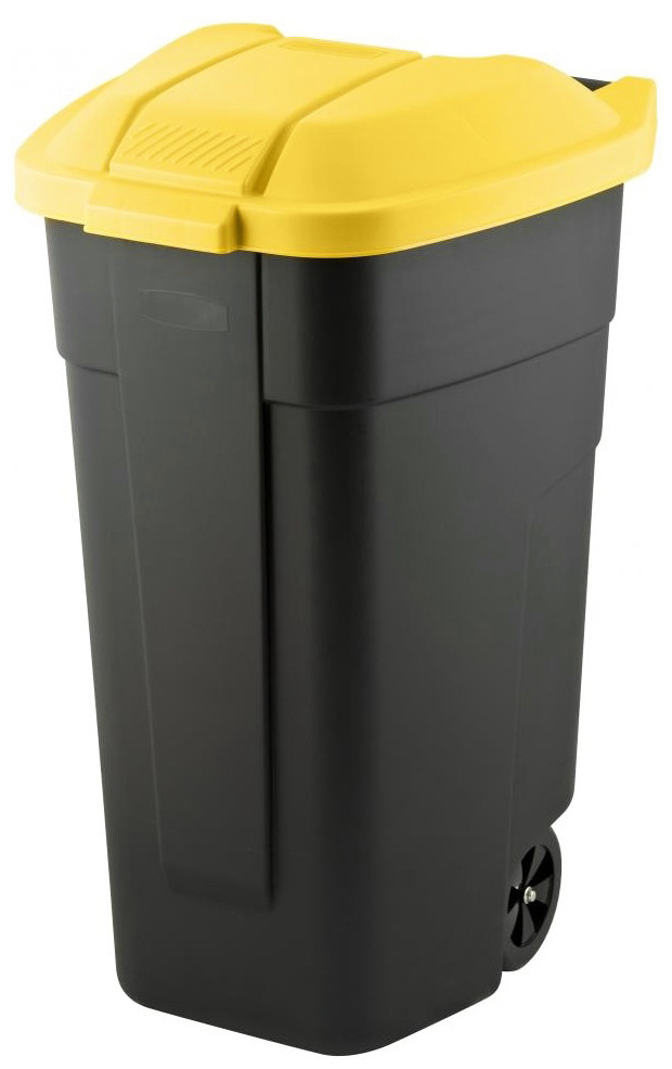 *Pojemnik na odpady przydatny na działce, przy domu, w firmie.
   *Wykonany z wysokogatunkowego plastiku, jest wytrzymały na uszkodzenia mechaniczne czy te spowodowane czynnikami atmosferycznymi.
   *Zbiornik jest otwierany ręcznie przy pomocy pokryw...