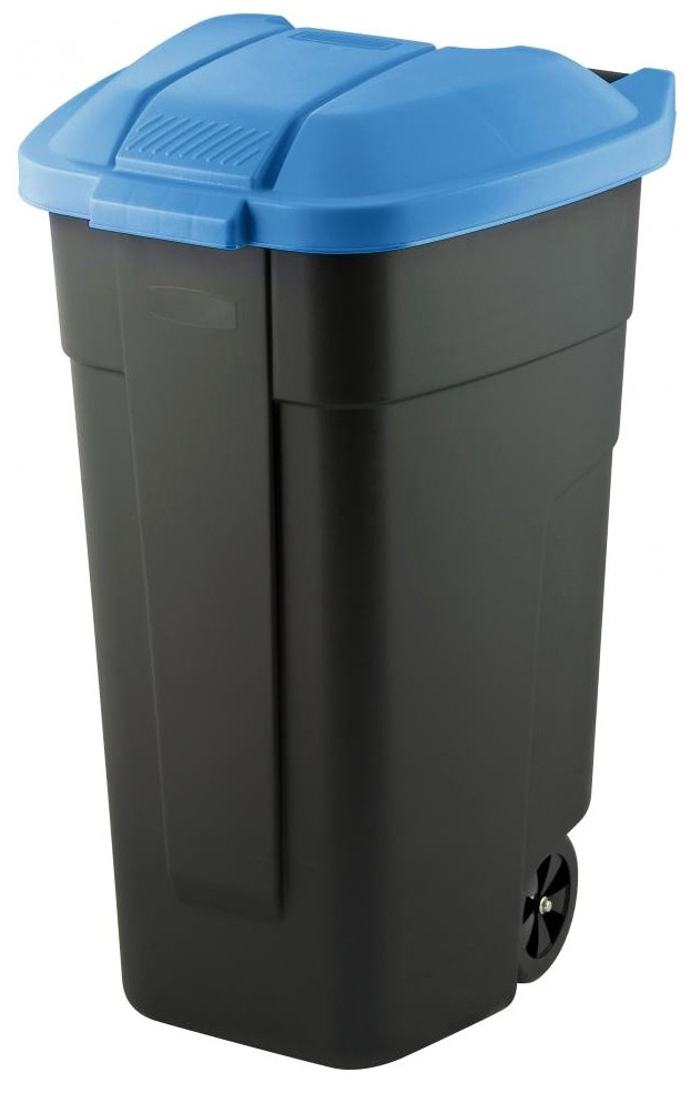 *Pojemnik na odpady przydatny na działce, przy domu, w firmie.
   *Wykonany z wysokogatunkowego plastiku, jest wytrzymały na uszkodzenia mechaniczne czy te spowodowane czynnikami atmosferycznymi.
   *Zbiornik jest otwierany ręcznie przy pomocy pokryw...